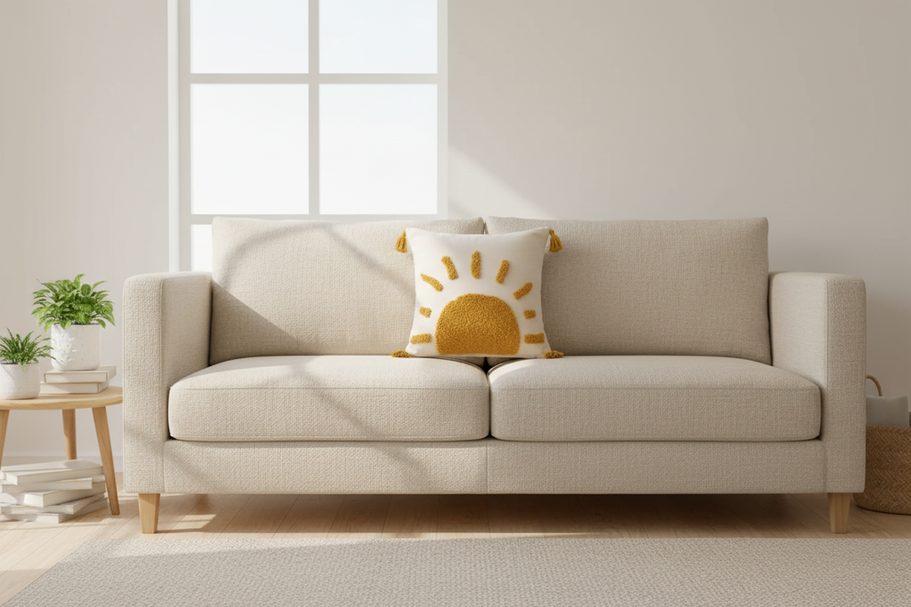 Coussin Déco soleil