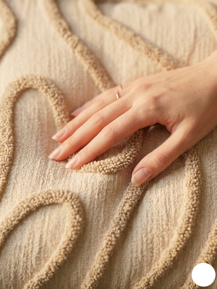 Coussin texturé "Milan". L'élégance en relief