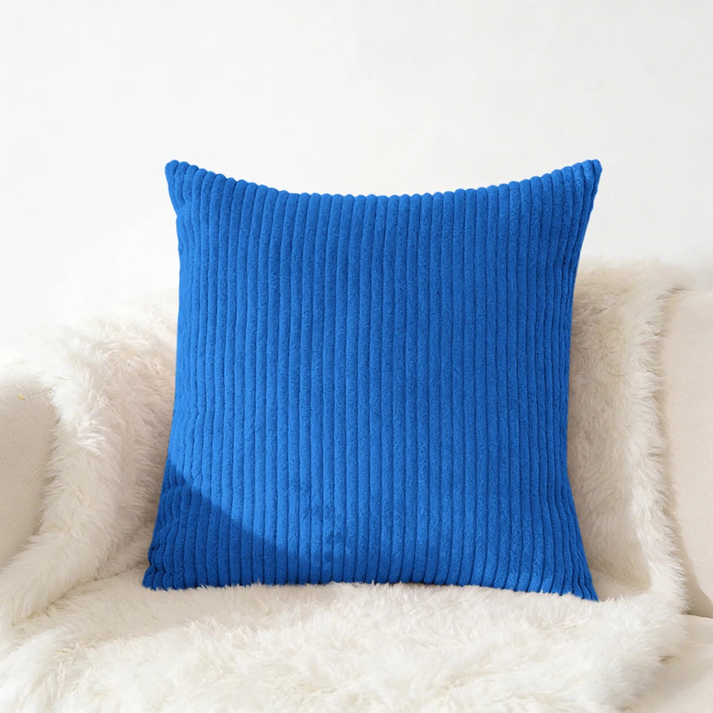 Housse de coussin en velour Café
