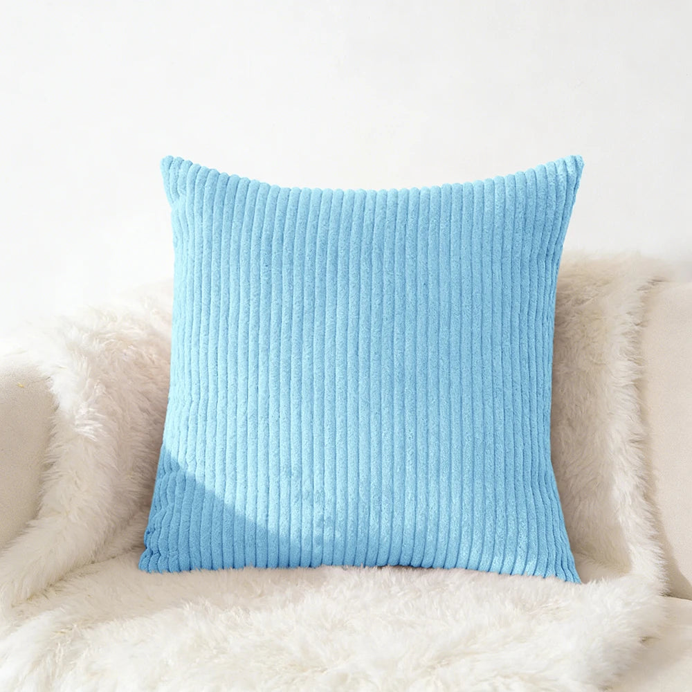 Housse de coussin en velour Café