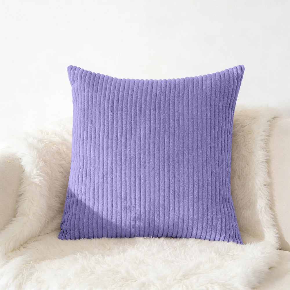 Housse de coussin en velour Café