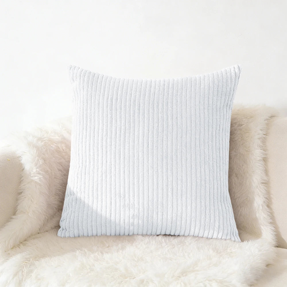 Housse de coussin en velour Café