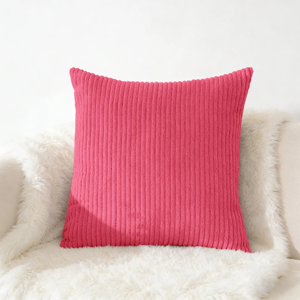 Housse de coussin en velour Café