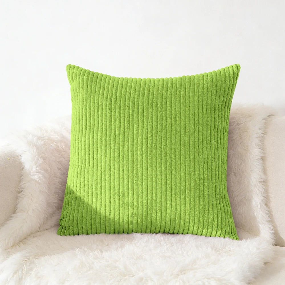 Housse de coussin en velour Café