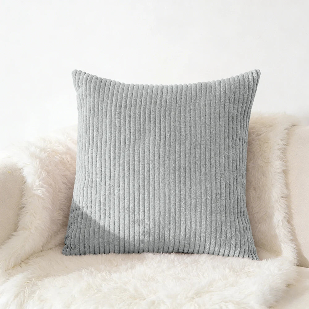 Housse de coussin en velour Café