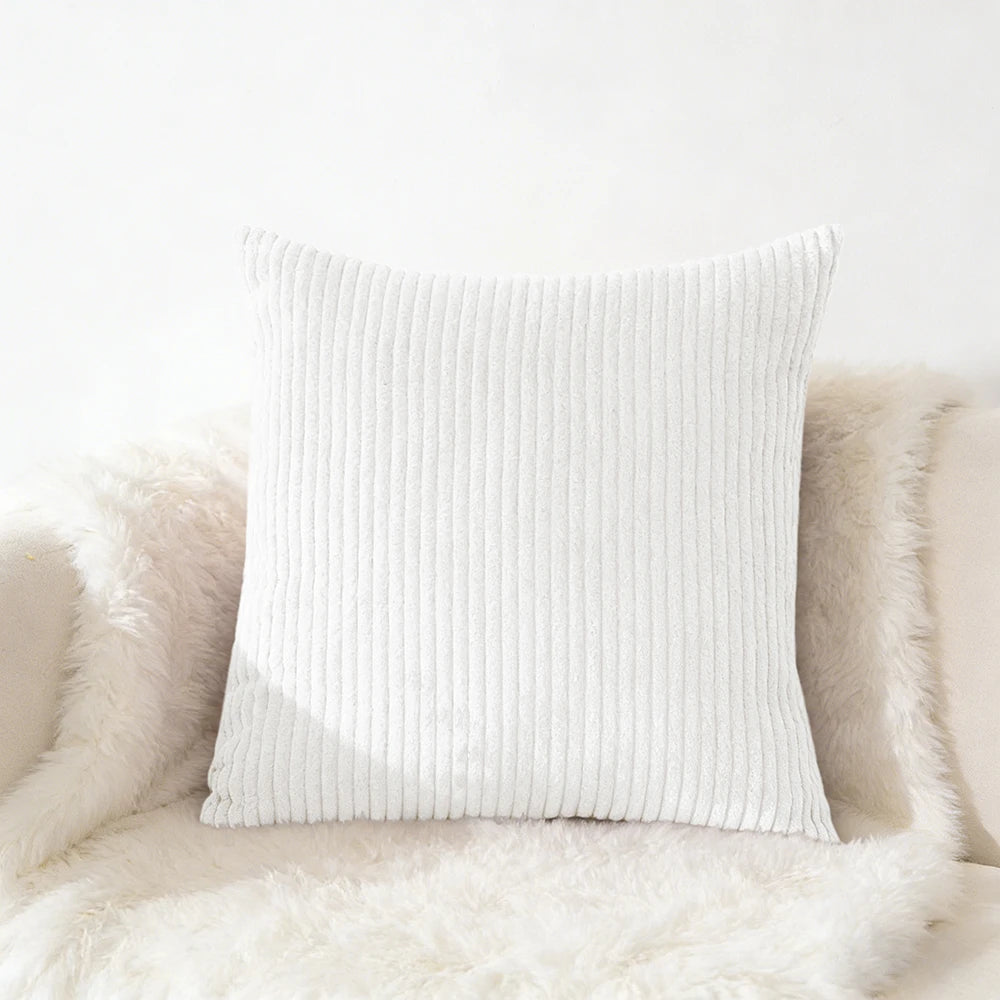 Housse de coussin en velour Café