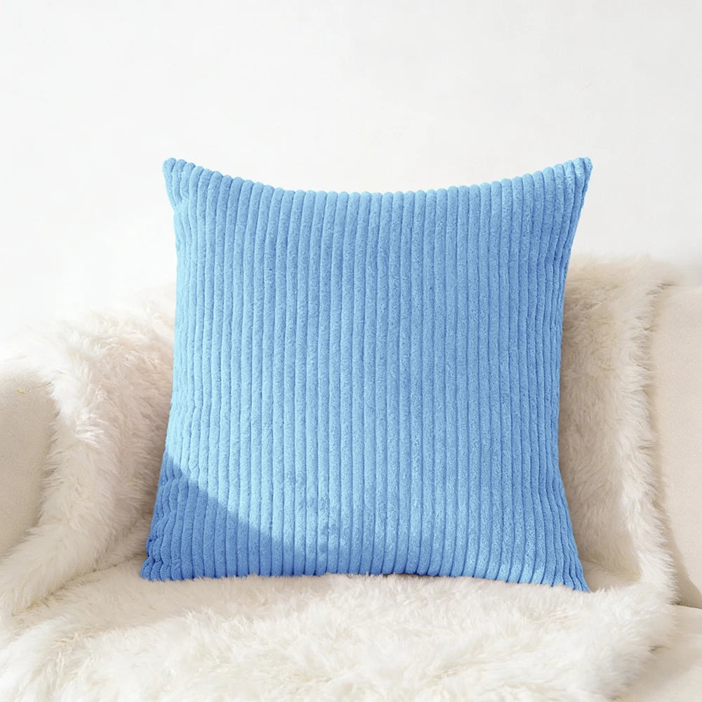 Housse de coussin en velour Café