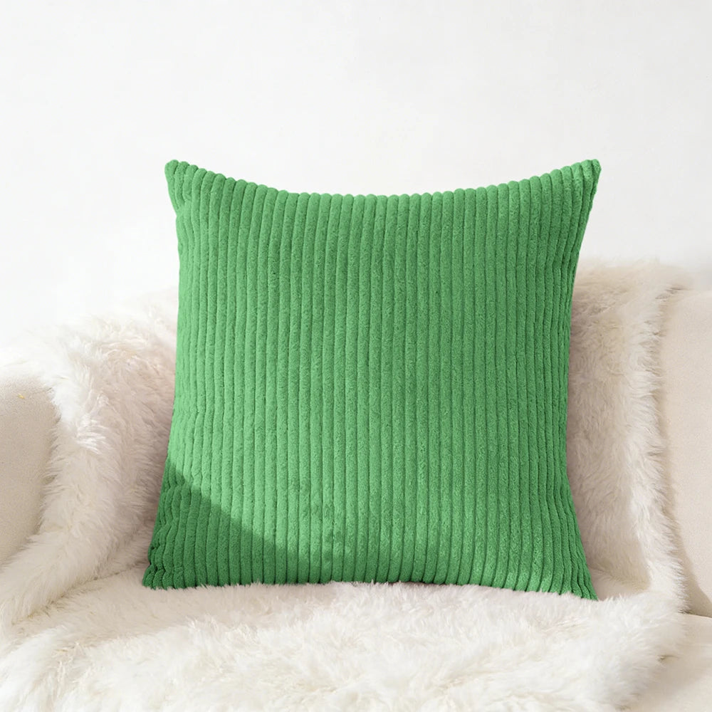 Housse de coussin en velour Café