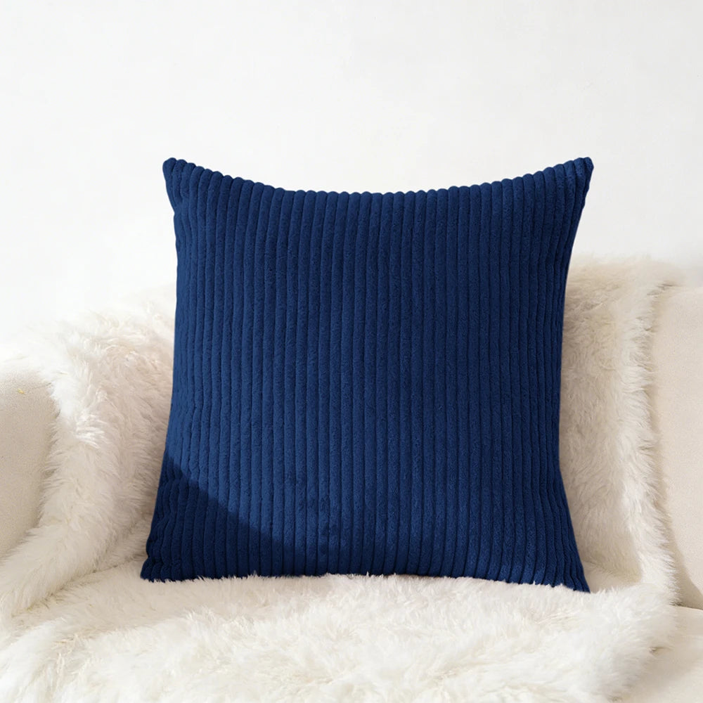 Housse de coussin en velour Café