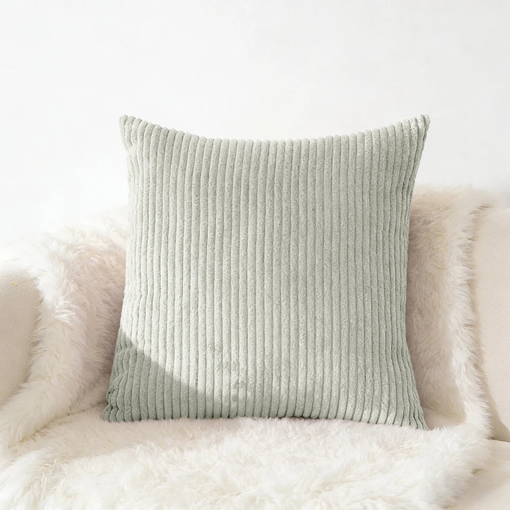 Housse de coussin en velour Café